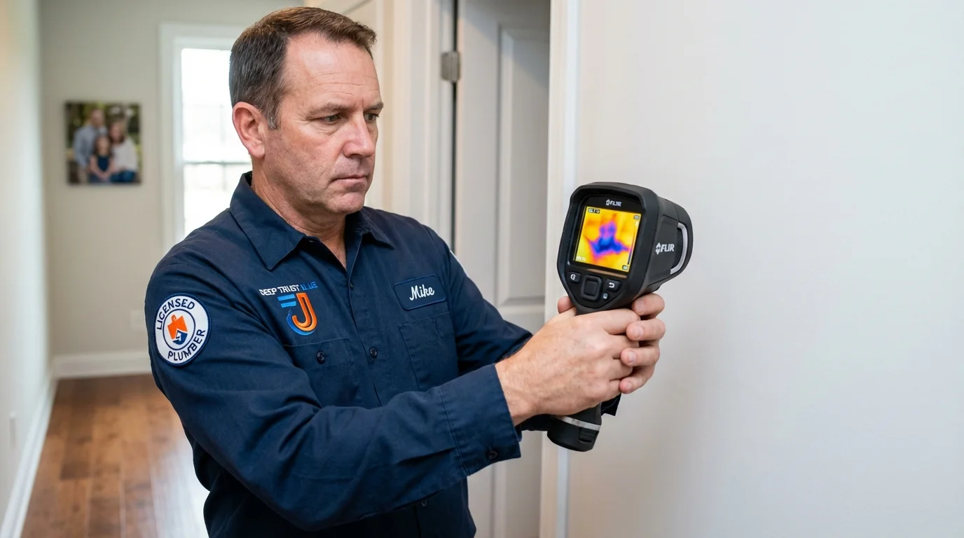 Thermal imaging leak detection by Johns Plumbing LLC in Mantua